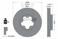 Brzdový kotouč PAGID 56203NC