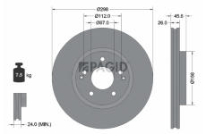 Brzdový kotouč PAGID 56229NC