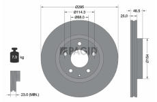 Brzdový kotouč PAGID 56262NC
