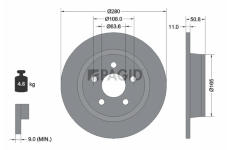 Brzdový kotouč PAGID 56264NC