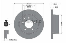 Brzdový kotouč PAGID 56410NC
