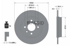 Brzdový kotouč PAGID 56476NC