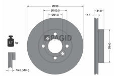 Brzdový kotouč PAGID 56509NC
