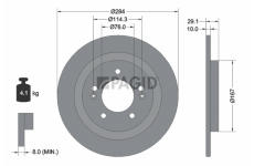 Brzdový kotouč PAGID 56525NC