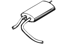 Zadní tlumič výfuku WALKER 01155