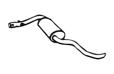 Zadní tlumič výfuku WALKER 01202