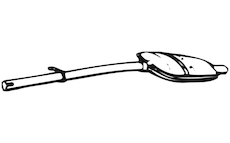 Predni tlumic vyfuku WALKER 01581