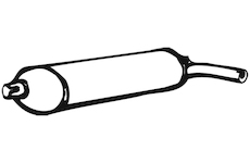 Zadní tlumič výfuku WALKER 01677