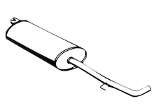 Zadní tlumič výfuku WALKER 01730