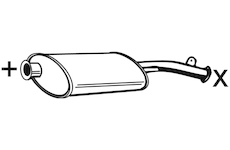 Predni tlumic vyfuku WALKER 01894