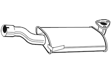 Střední tlumič výfuku WALKER 02110