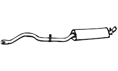 Střední tlumič výfuku WALKER 02177