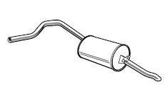 Zadní tlumič výfuku WALKER 02190