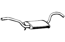 Střední tlumič výfuku WALKER 02509