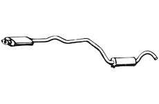 Střední tlumič výfuku WALKER 02647