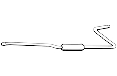 Střední tlumič výfuku WALKER 02899