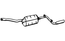 Zadní tlumič výfuku WALKER 03108