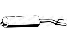 Zadni tlumic vyfuku WALKER 03975