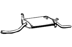 Zadní tlumič výfuku WALKER 04133