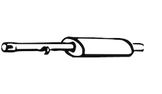 Střední tlumič výfuku WALKER 04373
