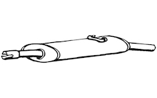 Zadní tlumič výfuku WALKER 04712