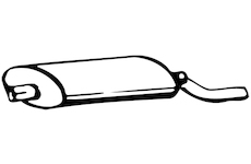 Zadní tlumič výfuku WALKER 04773