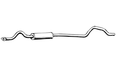 Střední tlumič výfuku WALKER 04954