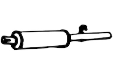 Zadní tlumič výfuku WALKER 04970