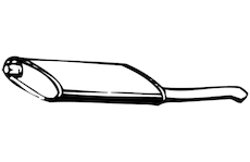 Zadní tlumič výfuku WALKER 05030