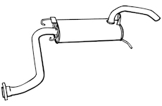 Zadní tlumič výfuku WALKER 06207