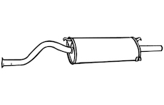 Zadní tlumič výfuku WALKER 06420