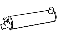 Střední tlumič výfuku WALKER 06655