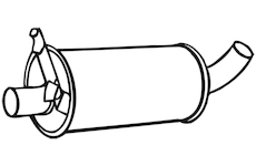 Střední tlumič výfuku WALKER 06674