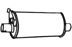 Střední tlumič výfuku WALKER 06703