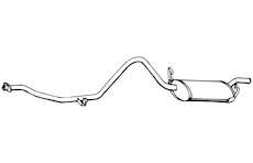 Zadní tlumič výfuku WALKER 07440