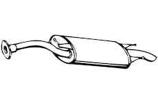 Zadní tlumič výfuku WALKER 07466