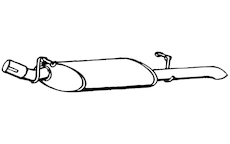 Zadní tlumič výfuku WALKER 07818