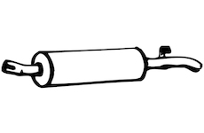 Zadní tlumič výfuku WALKER 07868