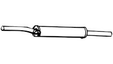 Predni tlumic vyfuku WALKER 08306