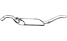 Zadní tlumič výfuku WALKER 08334