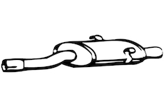 Střední tlumič výfuku WALKER 08445