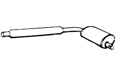 Střední tlumič výfuku WALKER 08533