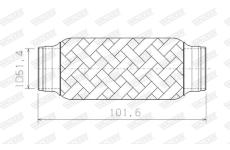 Zvlněná trubka, výfukový systém WALKER 08949