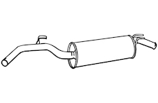 Zadní tlumič výfuku WALKER 09070