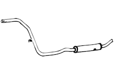 Střední tlumič výfuku WALKER 09092