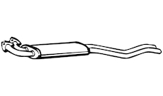 Střední tlumič výfuku WALKER 09170