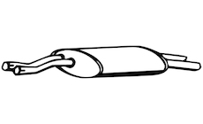 Zadní tlumič výfuku WALKER 09227