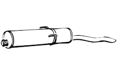 Zadní tlumič výfuku WALKER 09406