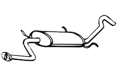 Zadní tlumič výfuku WALKER 09458