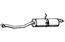 Střední tlumič výfuku WALKER 09470